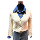 Chaqueta Lana Y Mezclilla